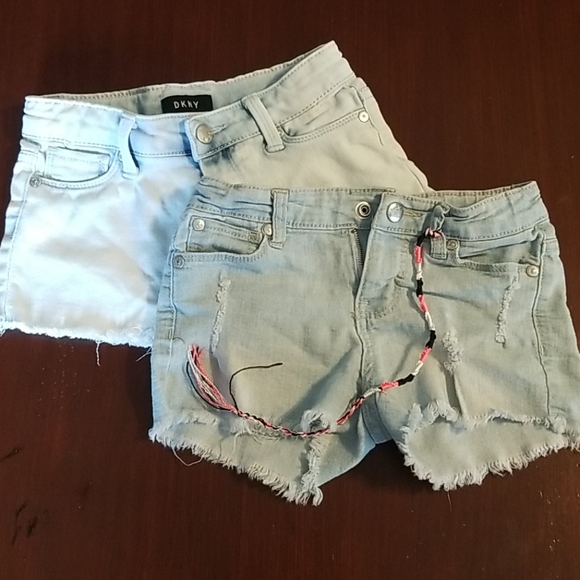 Dkny Other - DKNY girls denim shorts 2 pair. Size 6